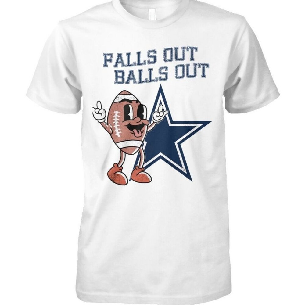 Falls Out Balls Out Funny Meme Graphic Humor Vintage Style Fan Gift T-Shirt 89